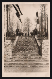 1938 'The Monument and the German Military', Propaganda Postcard, Third Reich Nazi Germany