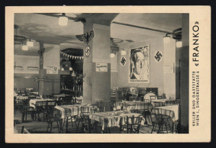 'Cellar and Restaurant Vienna I., Singerstrasse 6 Franko', Propaganda Postcard, Third Reich Nazi Germany