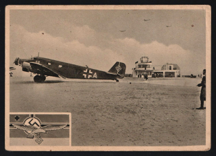 1940 'German Aircraft', Propaganda Postcard, Third Reich Nazi Germany