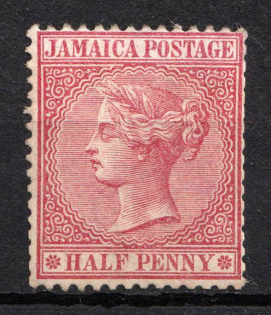 1872 0.5d Jamaica, British Colonies (SG 7, CV $30)