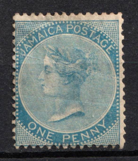 1873 1d Jamaica, British Colonies (SG 8, CV $140)