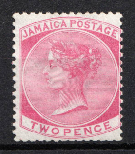 1870 2d Jamaica, British Colonies (SG 9, CV $140)