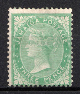 1870 3d Jamaica, British Colonies (SG 10, CV $220)