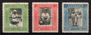 1923 Jamaica, British Colonies (SG 107, 107 b, 107 c, Full Set, CV $40)