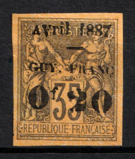 1887 Guiana, French Colonies (Sc. 4, CV $70)
