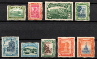 1921-29 Jamaica, British Colonies (SG 94 - 100, 102, 104, CV $70)