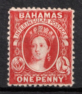 1863 1d Bahamas, British Colonies (SG 24, Certificate, CV $110)