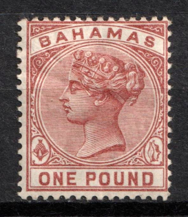 1884 1p Bahamas, British Colonies (SG 57, CV $390)