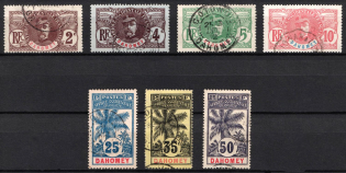 1906 - 1907 Dahomey, French Colonies (Sc. 18 - 21, 23, 25, 27, Used, CV $55)