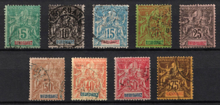 1894 Diego-Suarez, French Colonies (Sc. 41 - 49, Used, CV $75)