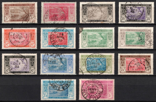 1913 - 1935 Ivory Coast, French Colonies (Sc. 46, 49, 51, 53, 55 - 57, 59, 62 - 64, 67, 73, 76, Used, CV $30)