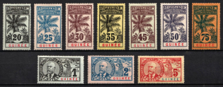 1906-07 Guinea, French Colonies (Sc. 38 - 47, CV $185)