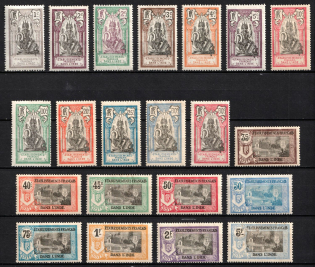1914-22 India, French Colonies (Sc. 25 - 29, 31 - 33, 35, 36, 39 - 48, CV $50)