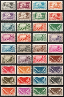 1934-40 Polynesia, French Colonies (Sc. 80 - 103, 105 - 116, Full Set, CV $85)