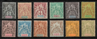 1894-1900 Sudan, French Colonies (Sc. 3 - 7, 11 - 14, 17 - 19, CV $235)