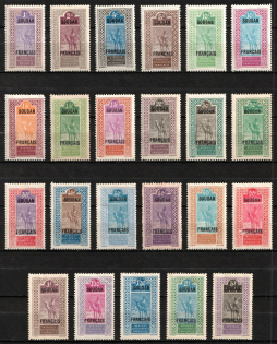1921-30 Sudan, French Colonies (Sc. 21 - 30, 33 - 35, 37, 38, 40, 41, 43 - 47, 49, CV $40)