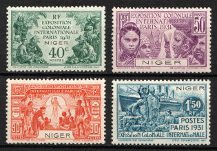 1931 Niger, French Colonies (Sc. 73 - 76, Full Set, CV $20)
