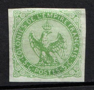1887 5c French Colonies (Sc. 1, Mi. 1ND, Reprint, CV $60)