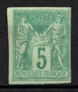 1877 5c French Colonies (Sc. 31, MI 27, Type II, CV $25)