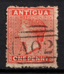 1867 1d Antigua, British Colonies (SG 7, Used, CV $40)