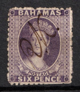 1863 6d Bahamas, British Colonies (SG 31, Used, CV $80)
