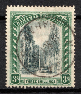 1917 3s Bahamas, British Colonies (SG 80, Used, CV $80)