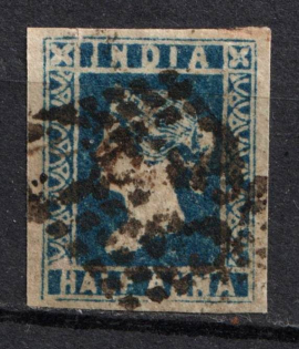 1855 1/2a British East India Company (SG 10, Used, CV $240)