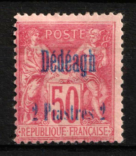 1893 2pi on 50c Dedeagatch, French Post Offices in Levant (Sc. 6, CV $70)