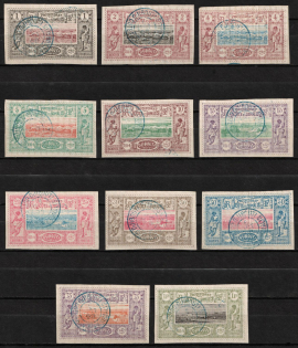 1894-1902 Somali, French Colonies (Sc. 6 - 9, 11 - 14, 16 - 18, Used, CV $140)