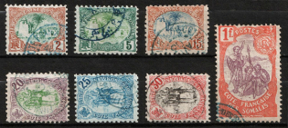1903 Somali, French Colonies (Sc. 49 - 60, Used, CV $90)