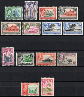 1939 Islands of Somalia, British Colonies (SG 60 - 63, 63a, 64 - 65, 65a, 67 - 72, Full set, CV $40)