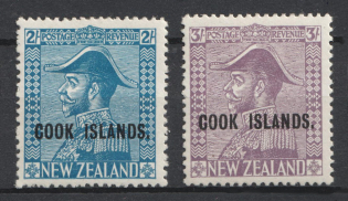 1936 Cook Islands, British Colonies (SG 116 - 117, CV $40)
