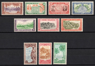 1949 Cook Islands, British Colonies (SG 150 - 159, Full Set, CV $90, MNH)
