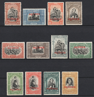 1927 Azores, Portuguese Сolonies (Scott 272 - 283, Full Set, CV $25)