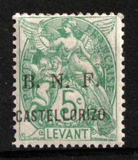 1920 5c Castellorizo, French Post Offices in Levant (Sc. 4, Signed, CV $75)
