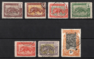 1900-04 Congo, French Colonies (Sc. 35 - 40, 49, Used, CV $80)