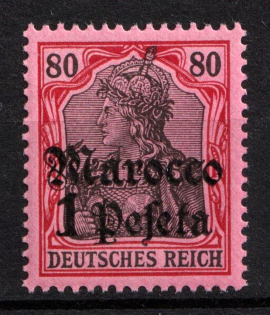 1905 1p German Offices in Morocco, Germany (Mi. 29, CV $80, MNH)