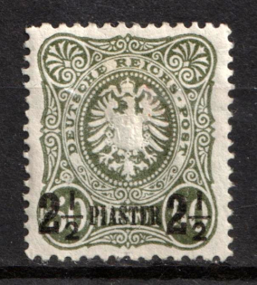 1884 2.5pia German Offices in Turkey, Germany (Mi. 5, CV $160)