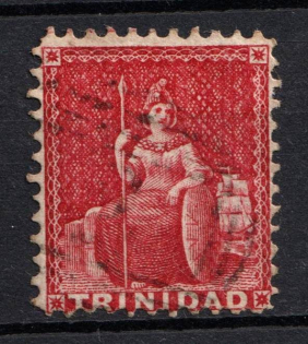 1862 Trinidad, British Colonies (SG 60, Used, CV $40)