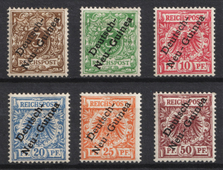 1897-99 New Guinea, German Colonies, Germany (Mi. 1 - 6, Signed, CV $110)