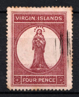 1867 4p British Virgin Islands, British Colonies (SG 17, CV $80)