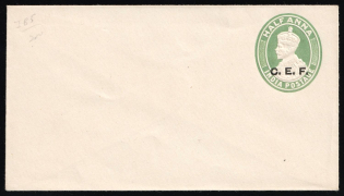 India, British Colonies, China Expeditionary Force, Postal Stationery Cover (Mint)