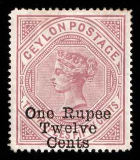 1885 Ceylon, British Colonies (SG 176, CV $155)