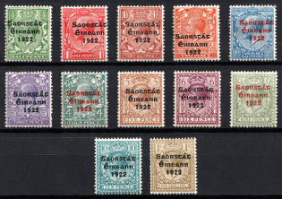 1922 Ireland (SG 52 - 63, CV $125)