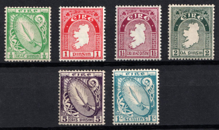 1922 Ireland (SG 71 - 74, 78, 82, CV $65)