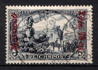 1900 3p 75c German Offices in Morocco, Germany (Mi. 18, Used, Signed, CV $100)