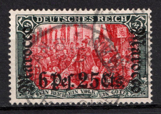 1905 6p 25c German Offices in Morocco, Germany (Mi. 33, Used, Signed, CV $310)