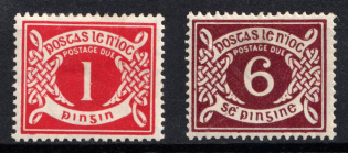 1925 Ireland, Postage Due (SG D2, D4, CV $30)