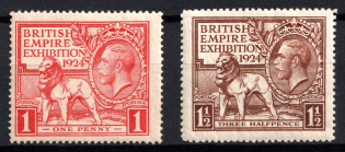 1924 Great Britain (SG 430 - 431, CV $45)