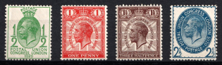 1929 Great Britain (SG 434 - 437, CV $50)